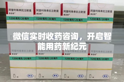 大连微信实时收药咨询，开启智能用药新纪元