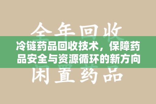 大连冷链药品回收技术，保障药品安全与资源循环的新方向