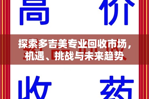 大连探索多吉美专业回收市场，机遇、挑战与未来趋势