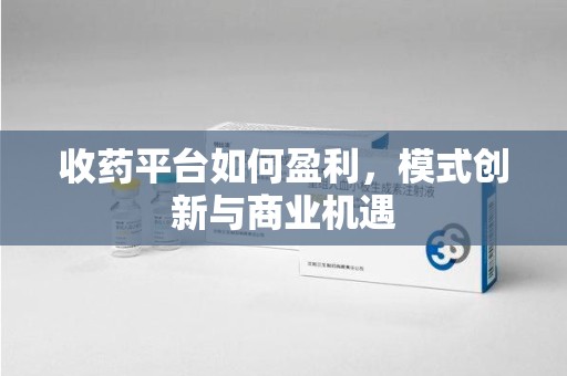 大连收药平台如何盈利，模式创新与商业机遇